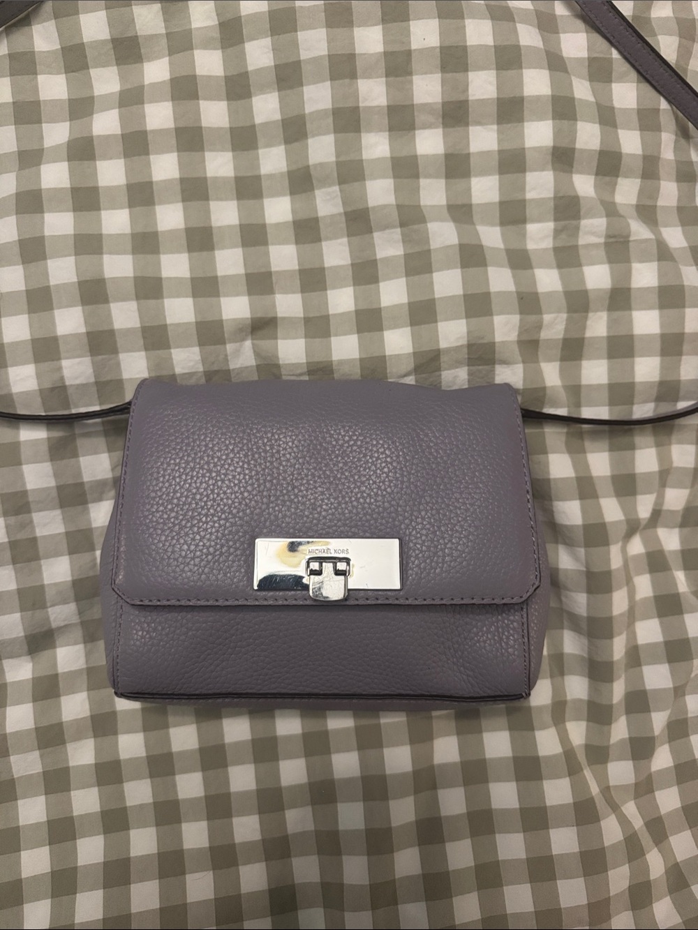 Michael Kors Lavender Pebbled Leather Crossbody Bag